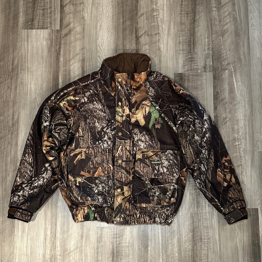 Hodgman Mossy Oak Break Up Camouflage Double Layered Heavy Hunting Jacket - L
